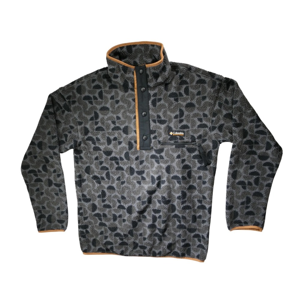 Columbia Men's HelvetiaII Printed Half Snap Fleece Pullover Size Medium Sherpa